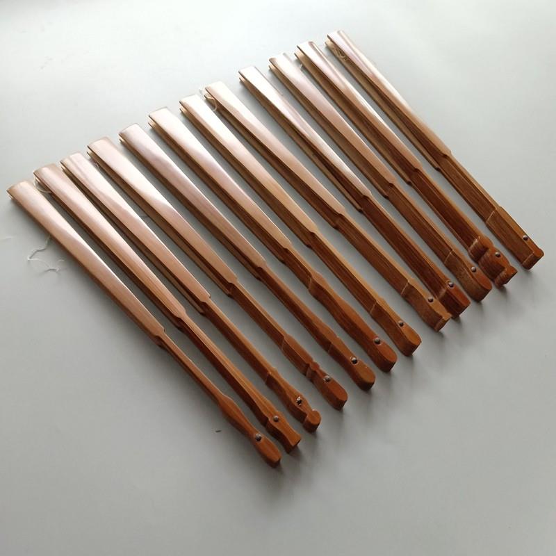 文湾折扇95英寸纯手工旧黄精折扇12件套造型头空白宣纸苏工超薄特