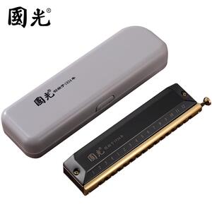 光61孔半音阶口/琴国RZG光国半音阶口琴/金色/银色/黑色