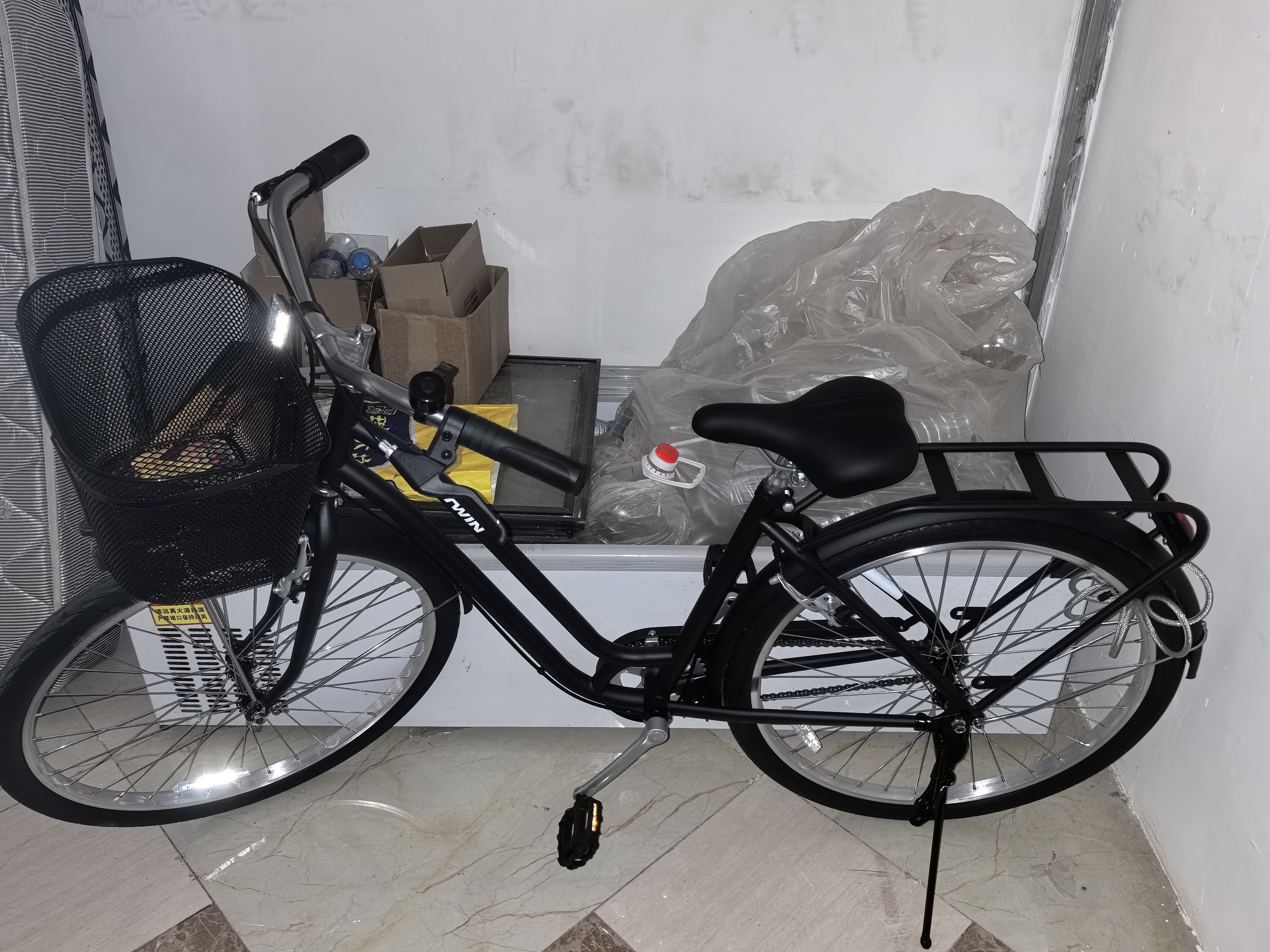 Городской велосипед Decathlon ELOPS 100LF 26 дюймов прогулочный женский photo review
