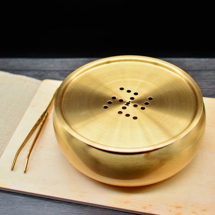 大号铜制茶洗笔洗茶道六君子泡茶工具水盂茶具配件洗茶杯碗洗茶碗