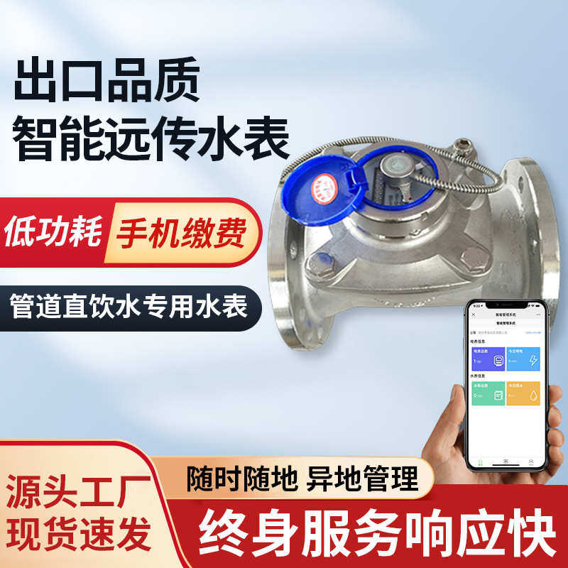 欧式拆不锈钢翼 商场螺大口水表级工业用式可读数径贝水表立卫生