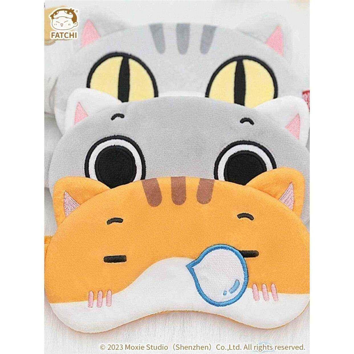 新款眼罩拉面眼罩年糕眼罩可爱猫猫如果历史是一群喵眼罩