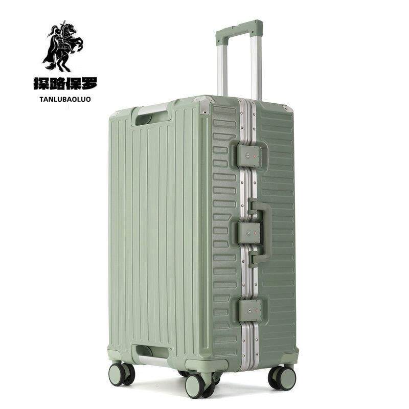 正品探路箱3夫·劳伦马球品牌/7开 旅行镁拉铝合金箱PC拉杆箱高档