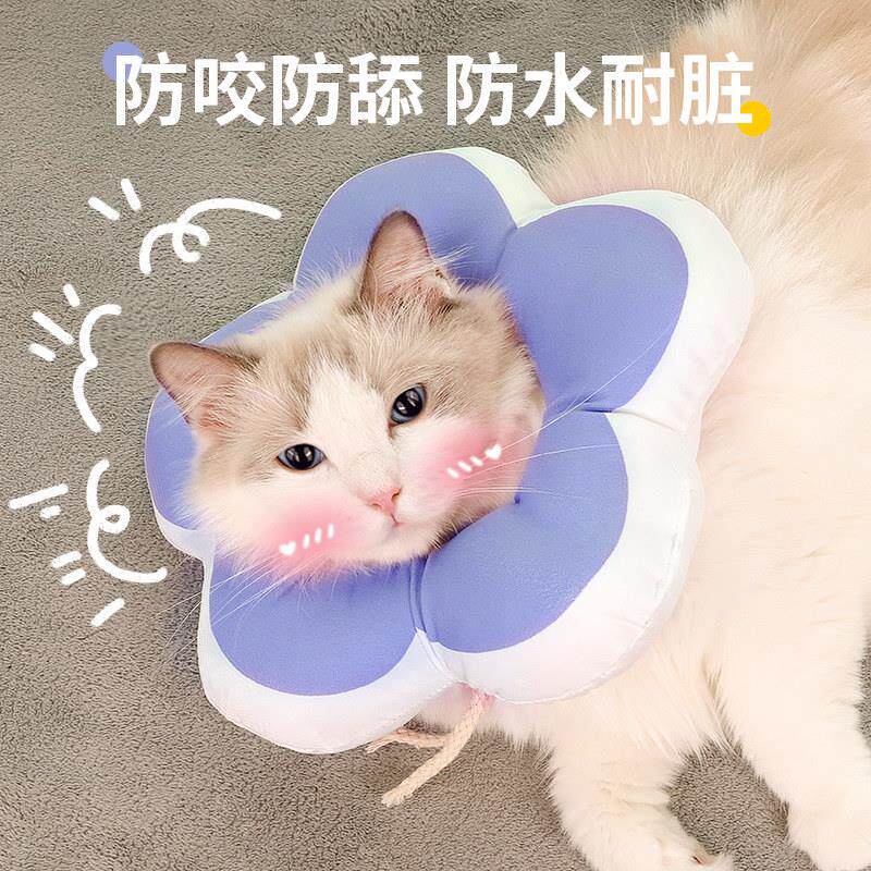 猫咪项圈伊丽莎白圈猫防水防舔防咬绝育软头套伊利沙白宠物脖圈