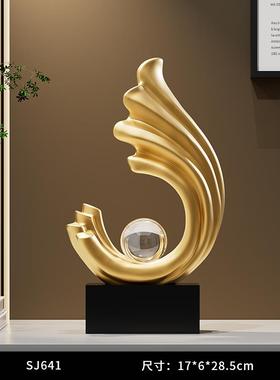 高档风生水起摆高件级客厅电轻视柜酒柜装饰感奢高档办公室艺术工