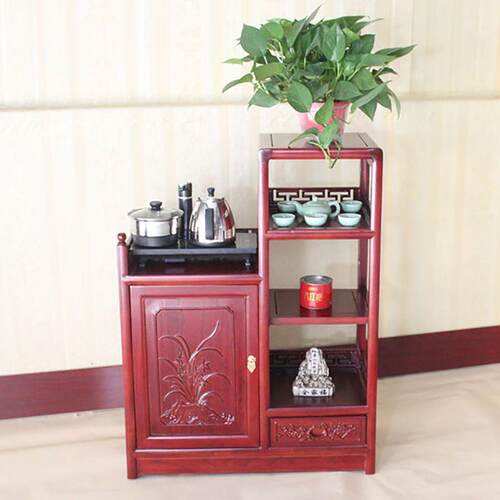 实木茶水柜餐边柜中式茶柜储茶柜客厅储物收纳柜办公室纯净水桶m^