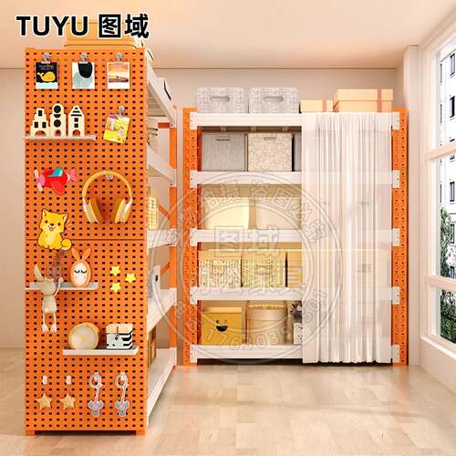 带防尘帘家用货架多层置物架落地超强承重客厅阳台储物架收纳架子