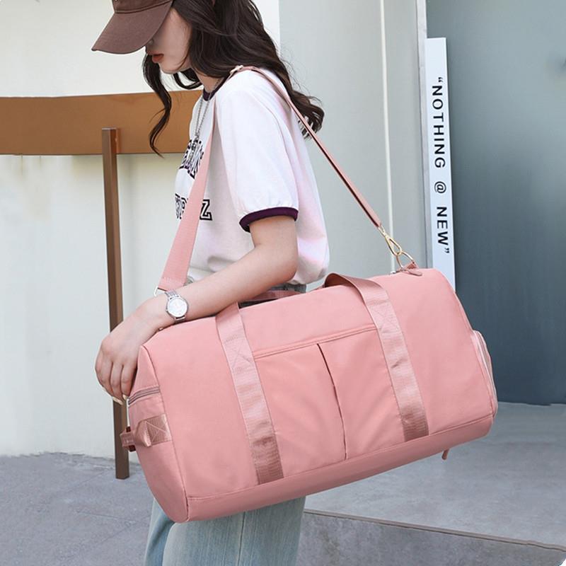 跨境大容量旅行包干湿分离运动瑜伽健身包收纳包短途旅行斜跨包