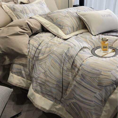 轻奢贡缎磨毛数码印花秋冬新品四件套床上用品