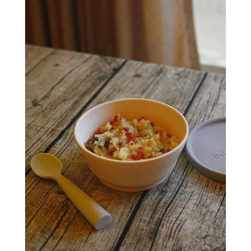 miniware新品树薯淀粉新生宝宝组辅食碗吸盘碗儿童防摔餐具套餐