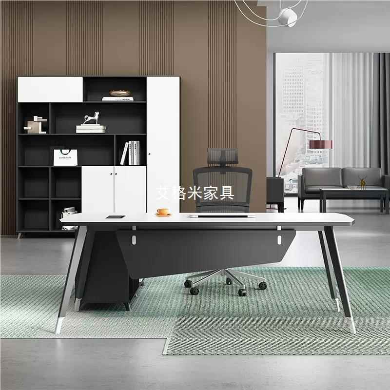 老桌办公公桌单人简约现代办室主管理经桌办公室桌椅组合大班G-60