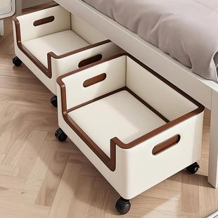 卧室床边脏衣收纳箱多功能落地带轮收纳箱大容量换洗衣物整理神器