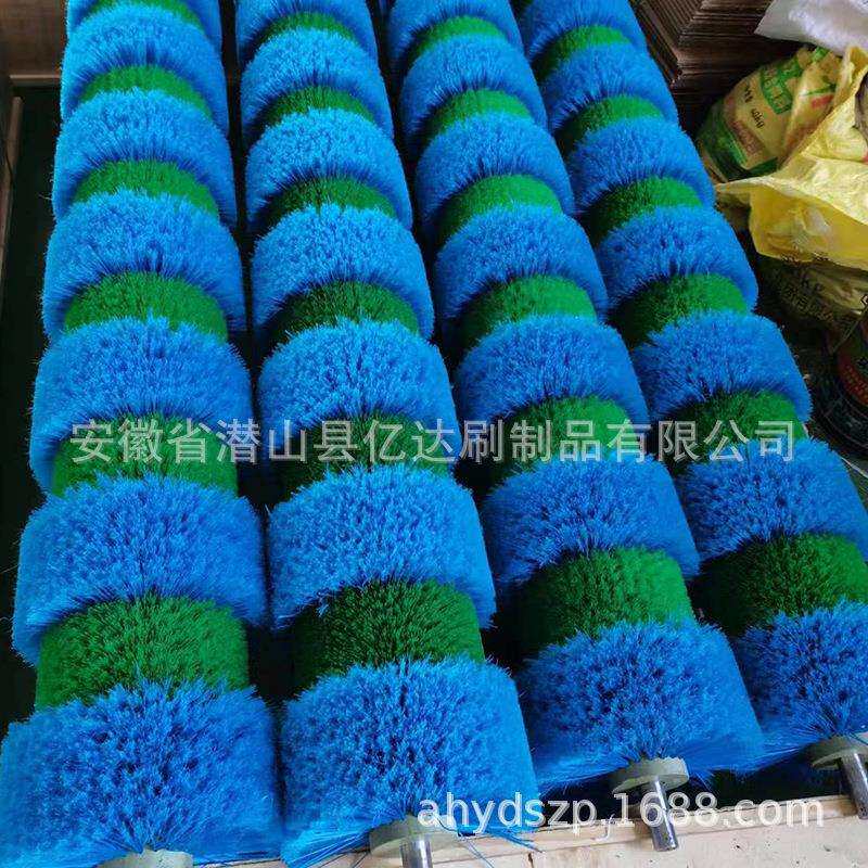 工业毛刷辊洗车机工具专丝用刷滚筒468洗刷辊尼龙鬃毛清毛厂家