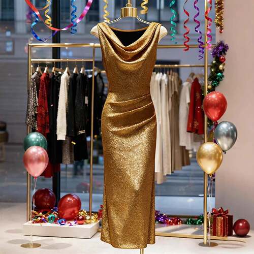 sleeveless party dress for women fitted long evening gown