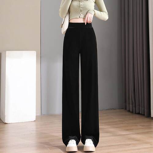 Wide leg pants for women in plus size, slim and straight