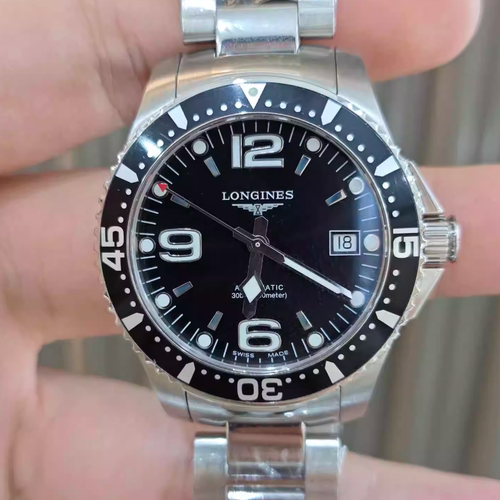 39MM[9.8新]浪琴康卡斯精钢自动机械手表L3.641.4.56.6游泳男表