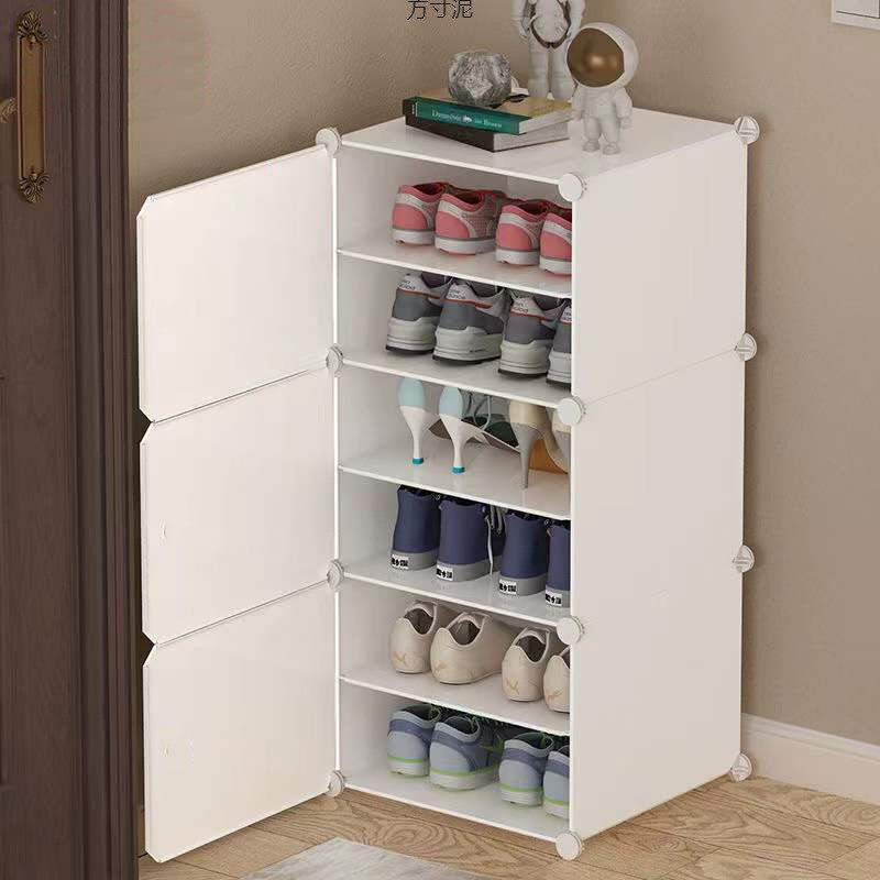鞋架宿舍小型门口简易鞋柜鞋架子防尘进门家具学生塑料小型寝室家