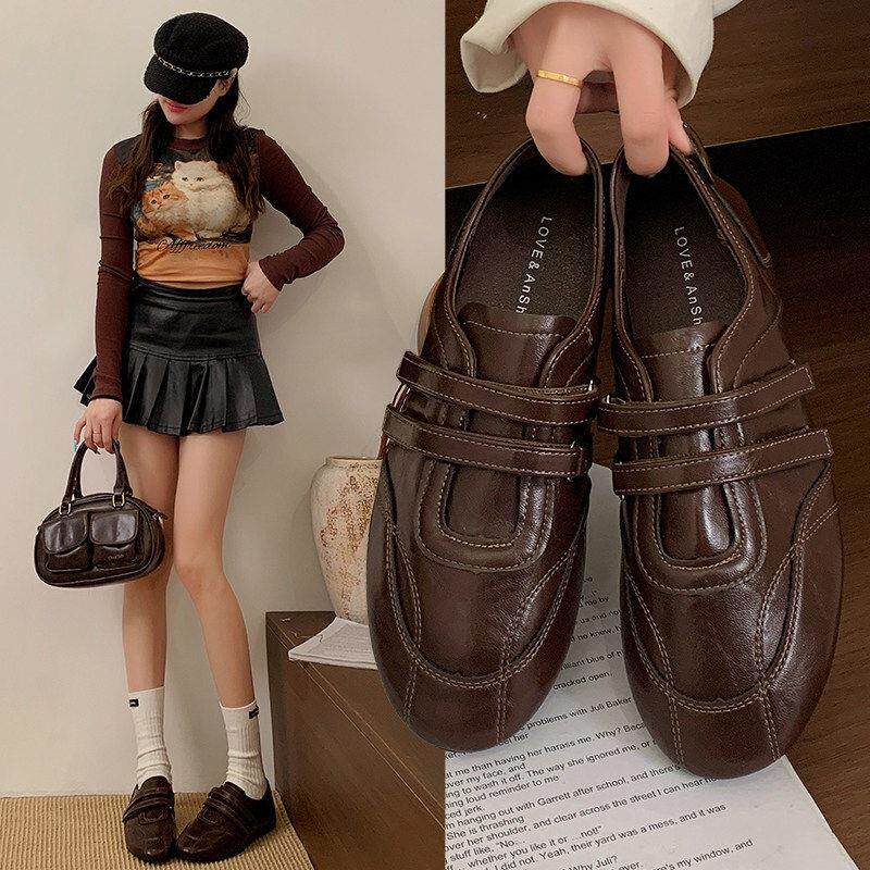 英国真皮平底乐福鞋女款春夏2026新款复古英伦风小皮鞋玛丽珍单鞋