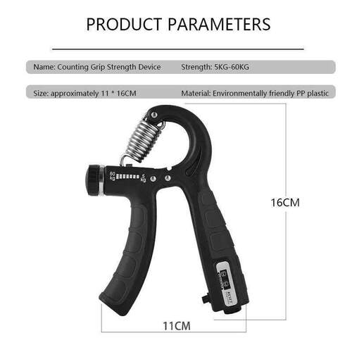 Grip Strength Trainer Forearm Strengthener Hand Squeezer Adj