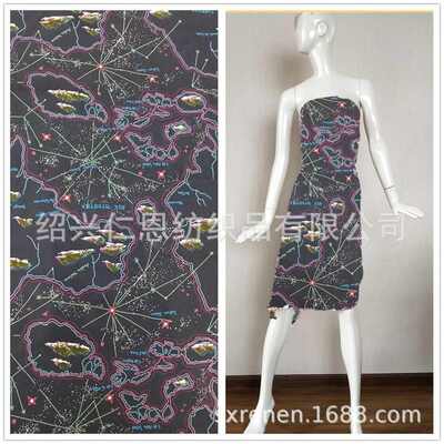 /45*全府绸码喷墨工艺100真数人* 喷气印花现货供应4580棉