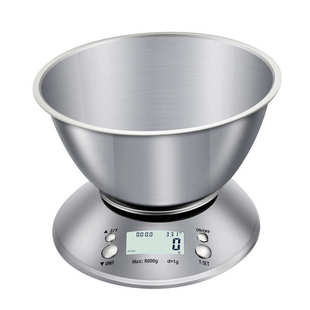 1g带碗烘焙食物克秤3kg 家用不锈钢厨房秤5kg 0.1g小电子秤台秤