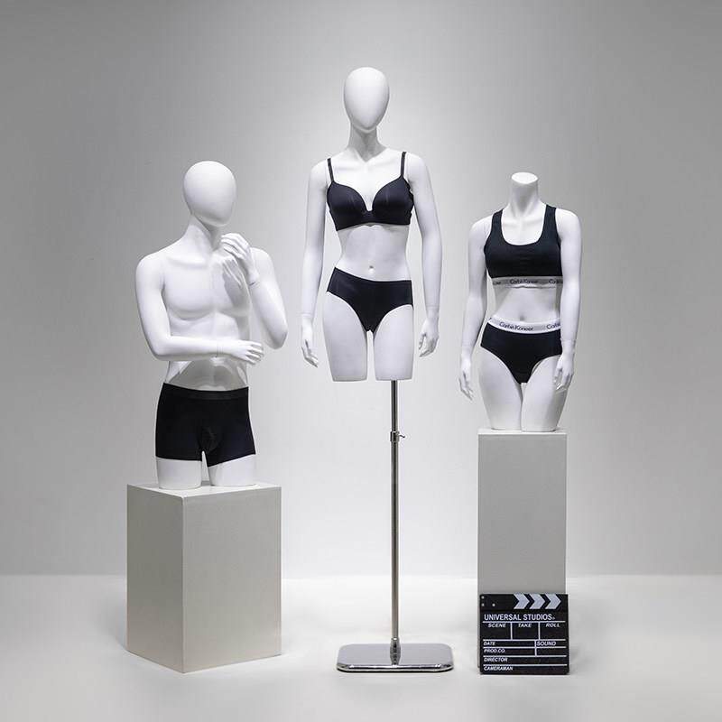服装店模特道具人台女半身架子男装店全身运动假人体内衣展示架