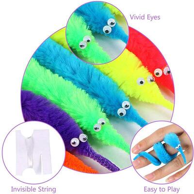 10/20Pcs Funny Gifts for Children Fuzzy Worm Magic Caterpill