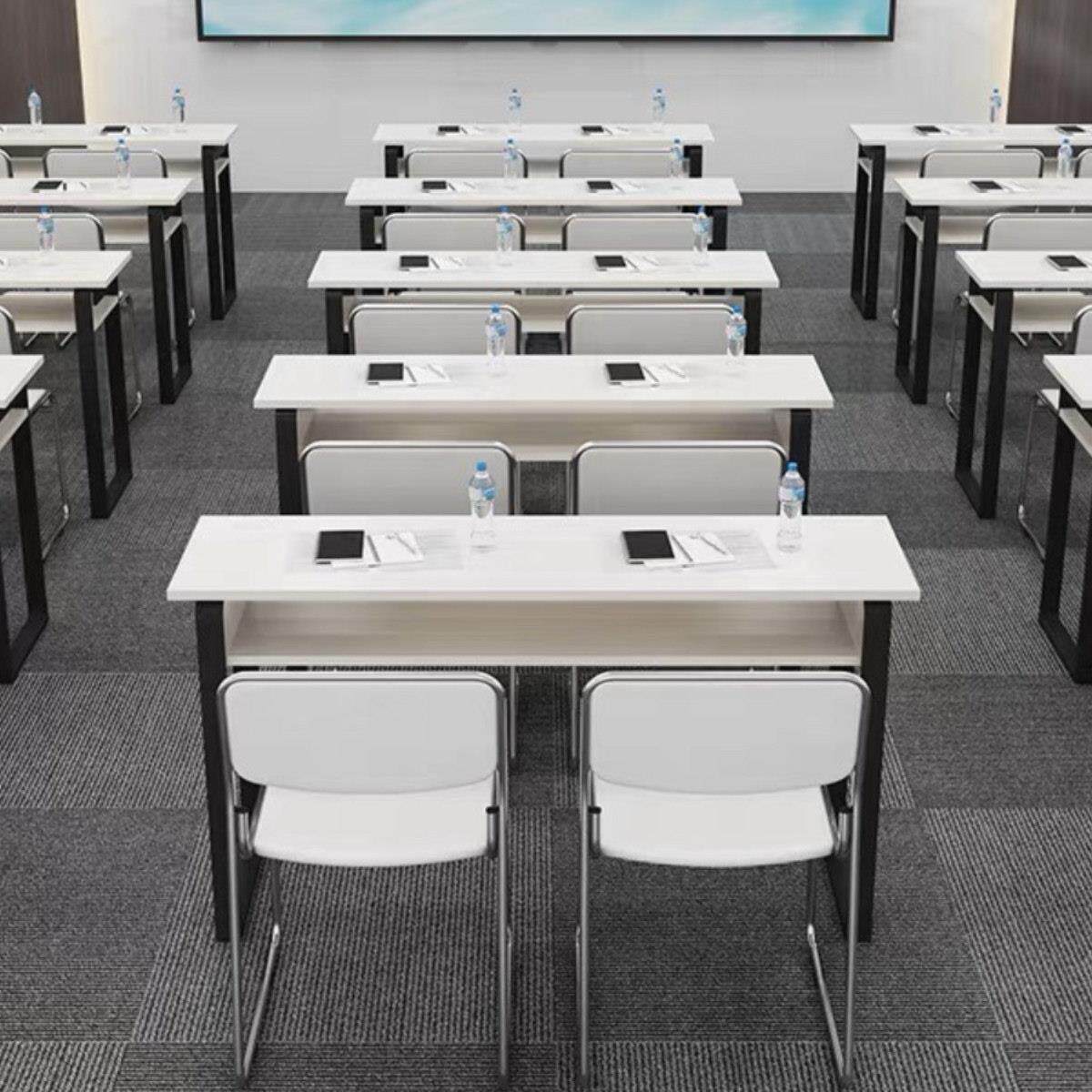 教育机构学生培训桌椅组合长条桌简约现代学校辅导班学习桌双人