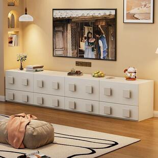 中古风斗柜客厅家用复古风组合五斗柜简约实木白色收纳卡门柜直销