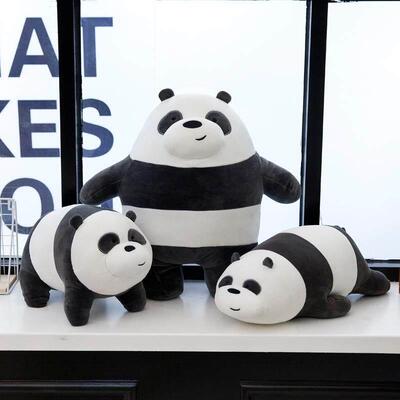 we bare bear doll naked bear stuffed toy polar bear hug pill