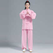 服纯色 服丝长袖 功服武术棉太极加练服透气现货太极新款 男女服装