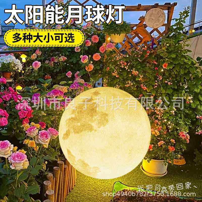 坪球露FBM灯户外太阳月能草灯庭院月亮灯院子台灯花园布置防水氛