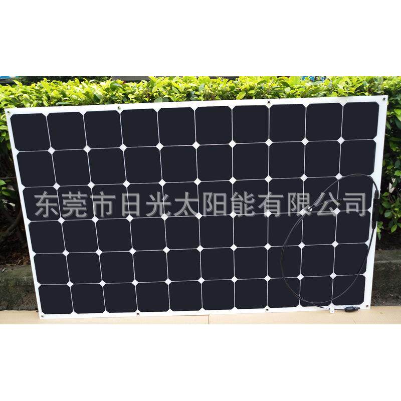 单晶sunpower柔性太阳能电池板车船用太阳能板可弯曲太阳能板