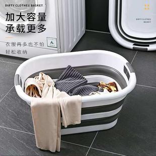 塑料折叠盆衣服玩具收纳脏衣篮批发 实用家用盆婴儿宠物洗澡便携式