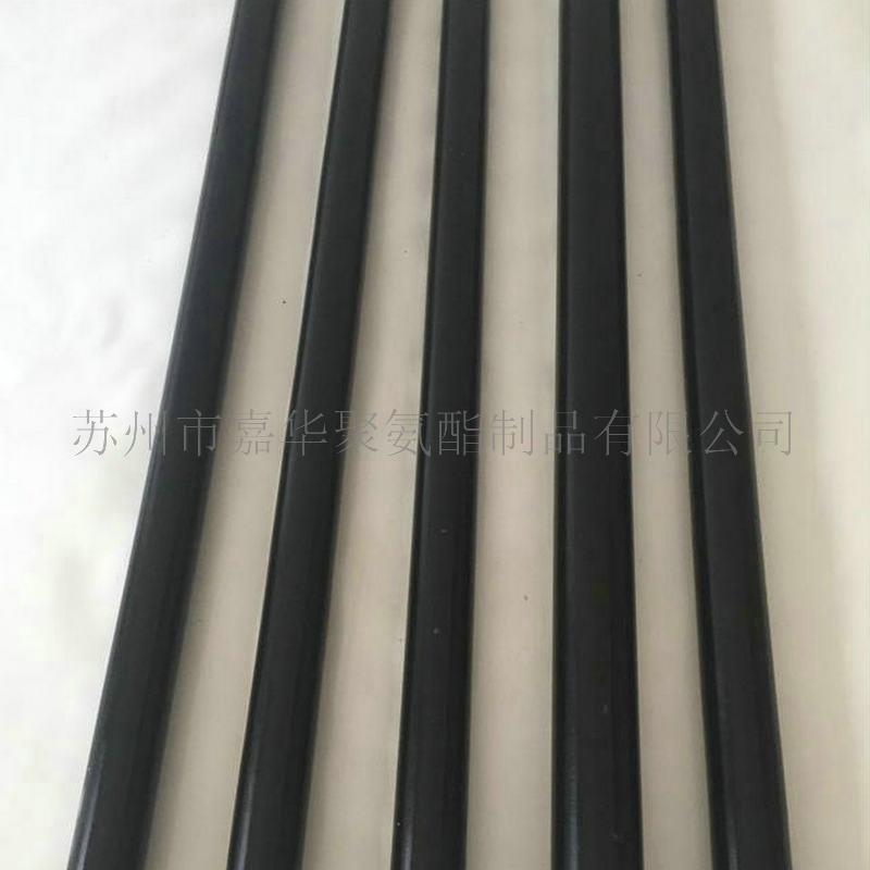 嘉华彩色聚氨酯圆棒厂家 黄色红色彩色聚氨酯牛筋优力胶棒材图片