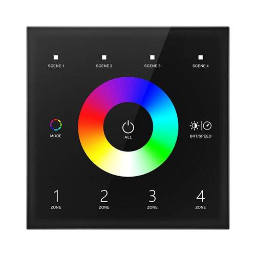 4区 AC100-240V RGB DMX主控触摸面板 T13