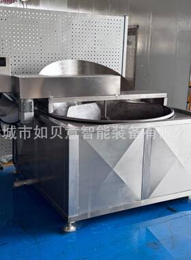 不锈钢苦荞片油炸锅 膨化食品油炸设备 商用坚果油炸机