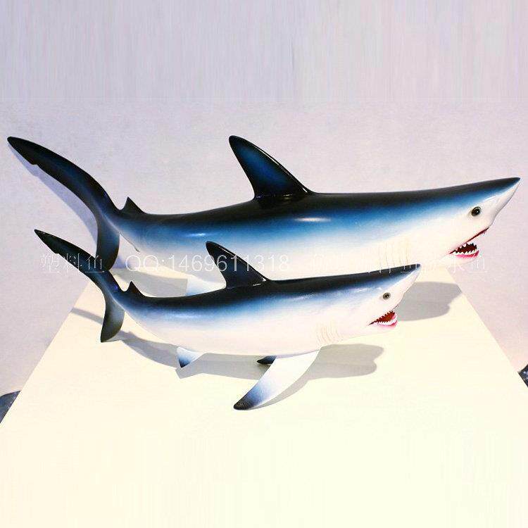 仿真热带鱼模型 商场中庭吊饰鱼钓装饰玻璃钢鱼尖嘴 塑料鲨鱼模型