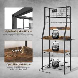 带轮子具 花园工具收纳电架工收纳盒工动CVF具支架整理储物架置