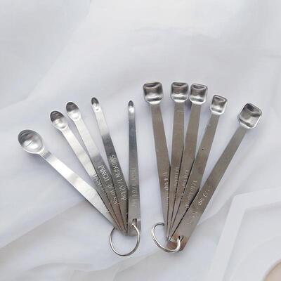 1克2g盐勺烘焙调味匙0.63/1.25/2.5/3.75/5/10/15ml不锈钢量勺