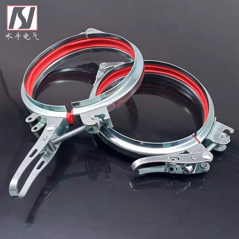 形法兰通RBH风管可抱卡箍圆04不锈钢卡子箍镀锌快装调桶管夹卡扣