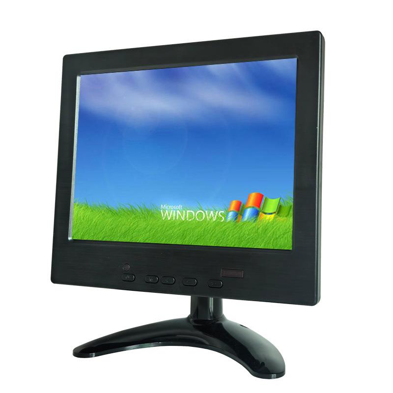 MKU厂家8寸触摸显示器VGA HDMI AV视频监视器电阻电容触摸屏