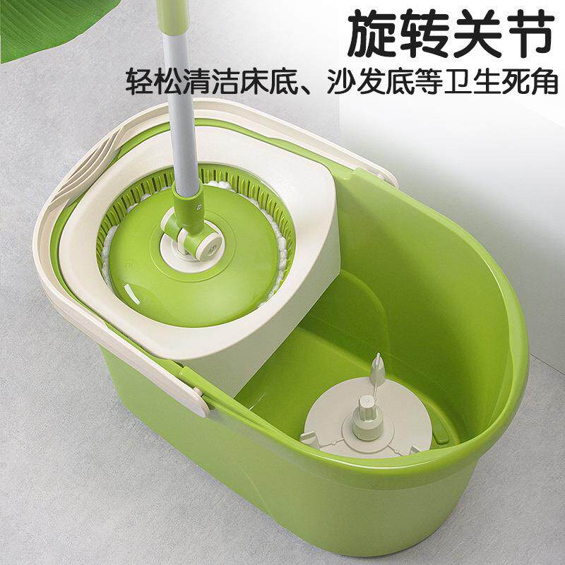 茶花家用旋转拖把式自动脱水桶免手洗加厚拖布桶洗地拖桶懒人拖布