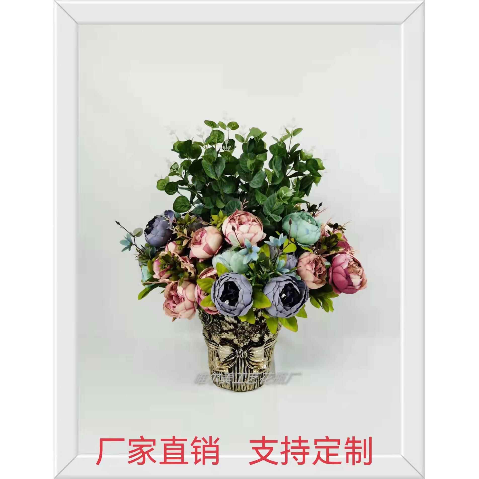 欧式树脂雕刻花瓶插花复古客厅装饰品摆件桌面玄关树脂摆件