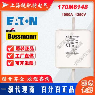 170M6148快速熔断器 1250V 1000A 巴斯曼BUSSMANN快速熔断器