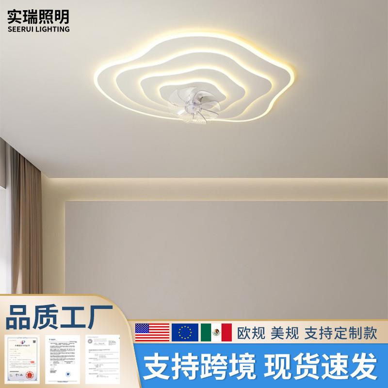 新款主卧客厅风扇吸顶灯现代简约大气设计感温馨全光谱卧室灯灯具