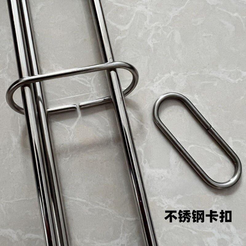 不锈钢卡扣手柄环固定器加粗烧烤用具配件烧烤夹专用夹紧烘焙配件