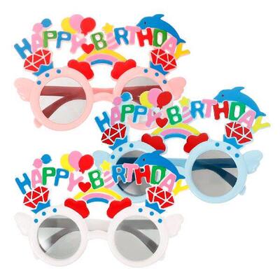 3pcs Party Glasses Birthday Eyeglasses Little Dolphin Funny