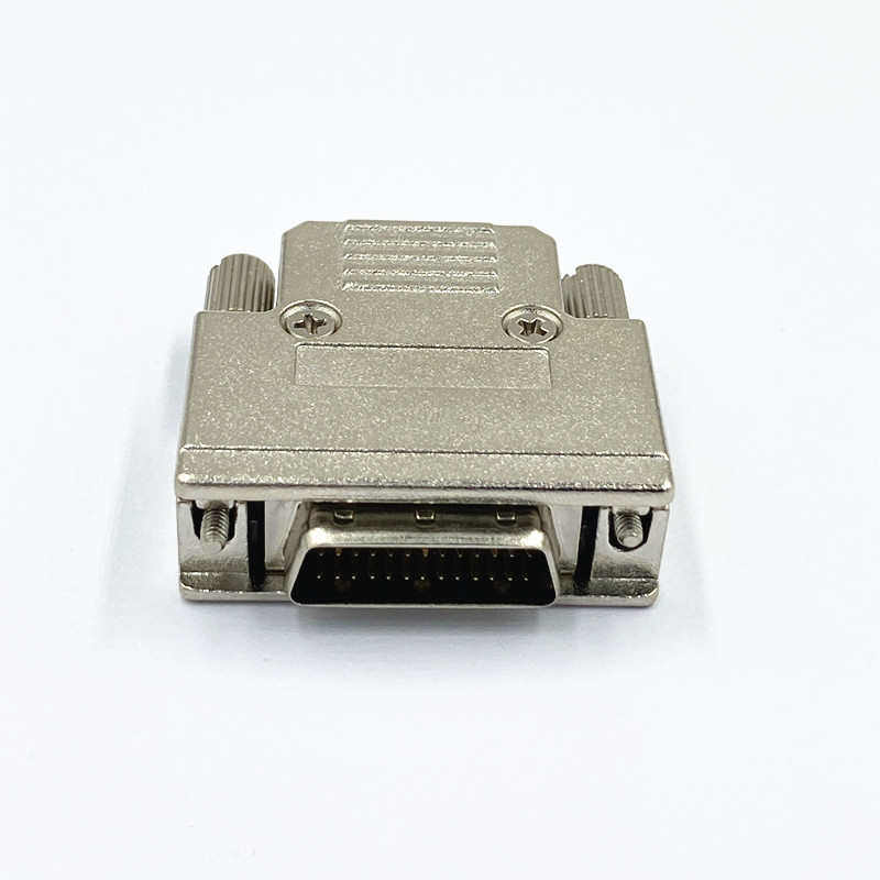 scsi26连接器 HPDB26公头/母头  焊线 铁壳 DB26pin插头 2排针