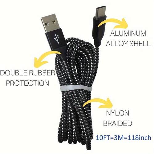CCable3pcs5pcsFastChargingUSBCDataCableUSB